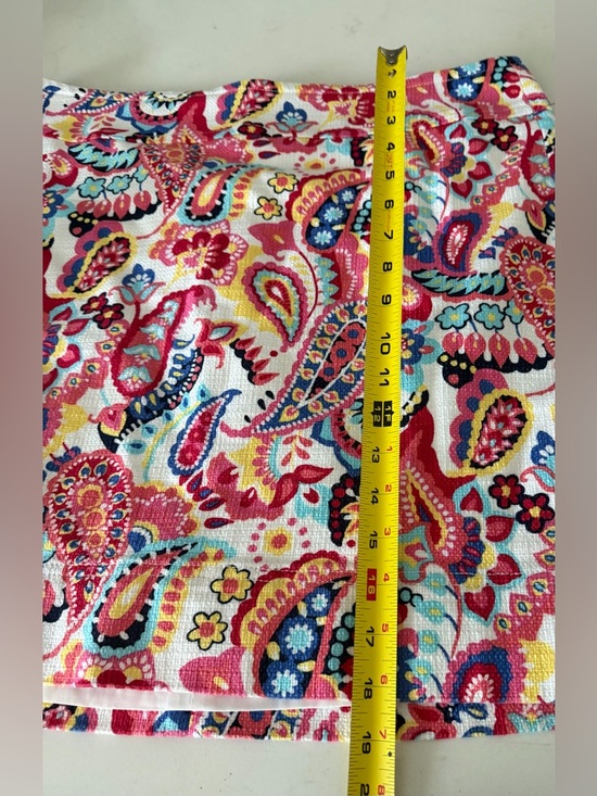 Talbots Paisley Print Size 14 Women’s  Cotton Woven Knee Length A-Line Skirt - Picture 7 of 9
